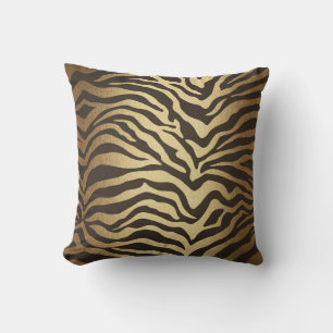 Coussin Impression Peau D'Animal Imprimé Zèbre Moderne Gla