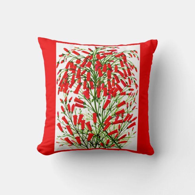 Coussin impression plante de pisteur (Recto)