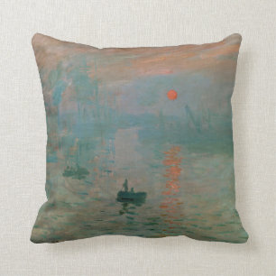 Coussin Impression, Soleil Levant par Claude Monet 1872