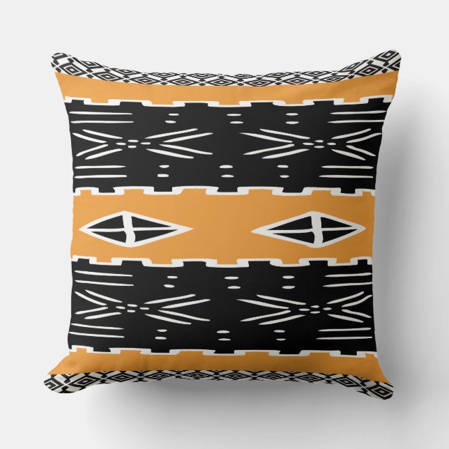 Coussin Impression tribale africaine de Shango (Recto)
