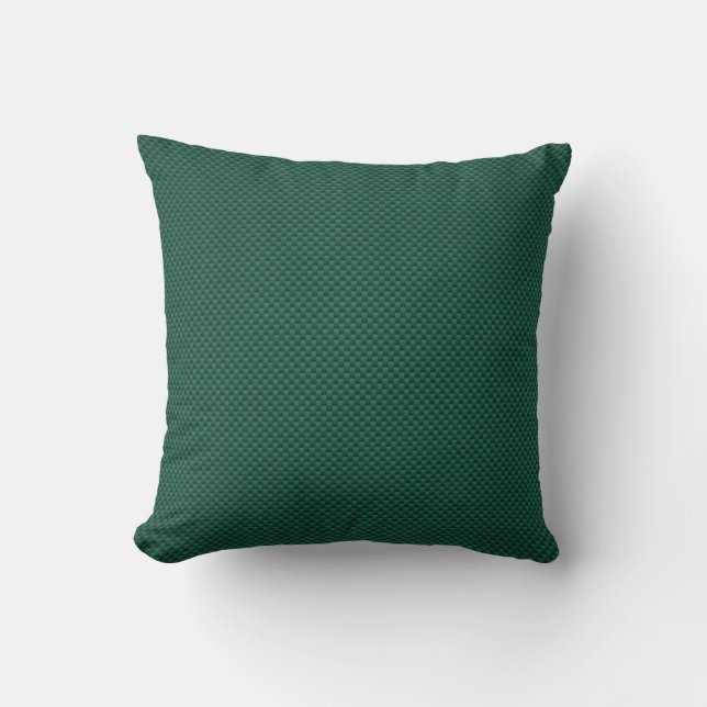 Coussin Impression turquoise vert en fibre de carbone (Recto)