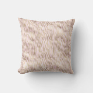 Coussin Impression Zebra Or Blush