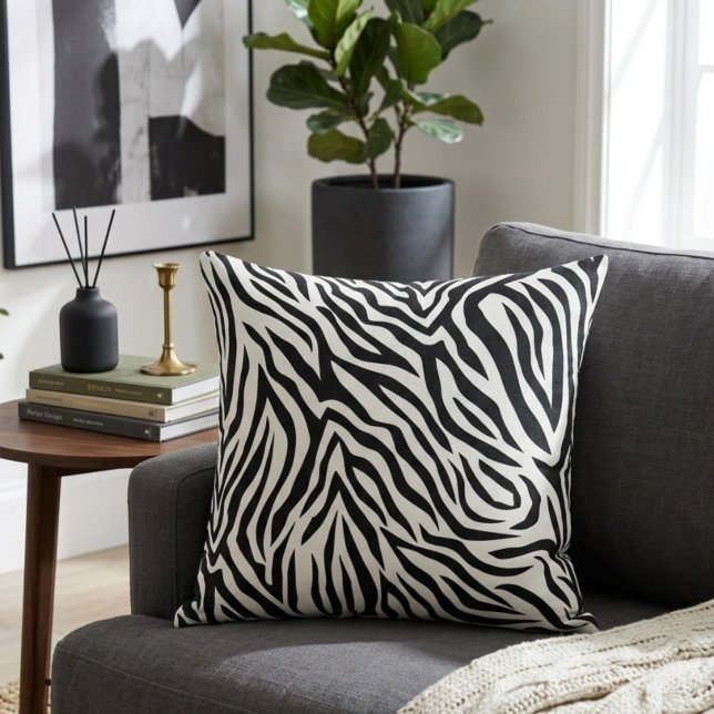 Coussin Impression Zèbre (Créateur téléchargé)