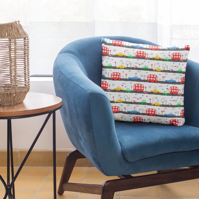 Coussin Impressions photographiques pour enfants de transp (Créateur téléchargé)