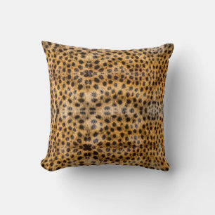 Coussin Imprimé de fourrure de guépard exotique tendance I