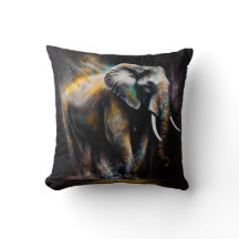 Coussin imprimé Eléphant