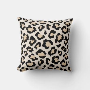 Coussin Imprimé léopard lavande