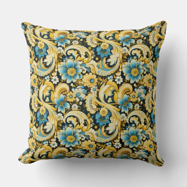 Coussin Imprimé Paisley (Recto)