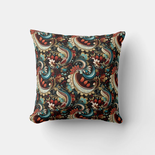 Coussin Imprimé Paisley (Recto)
