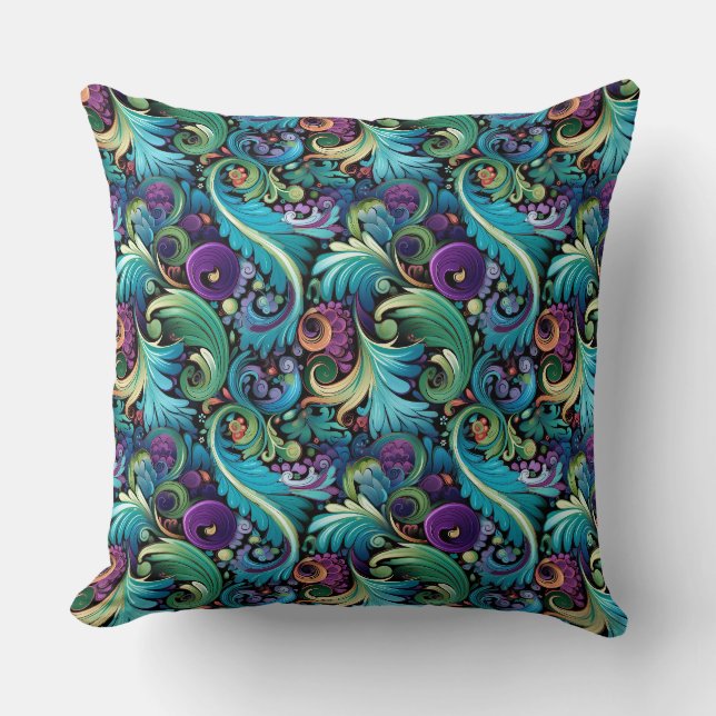 Coussin Imprimé Paisley (Recto)