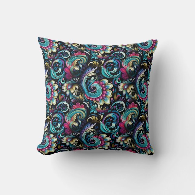Coussin Imprimé Paisley (Recto)