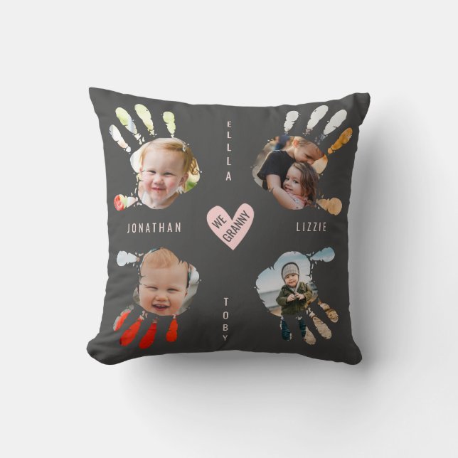 Coussin Imprimer la photo Collage de photos Amour Granny M (Recto)