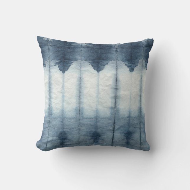 Coussin Imprimer Shibori Indigio (Recto)