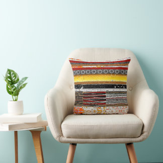 Coussin Imprimer Tissu de boue tribal