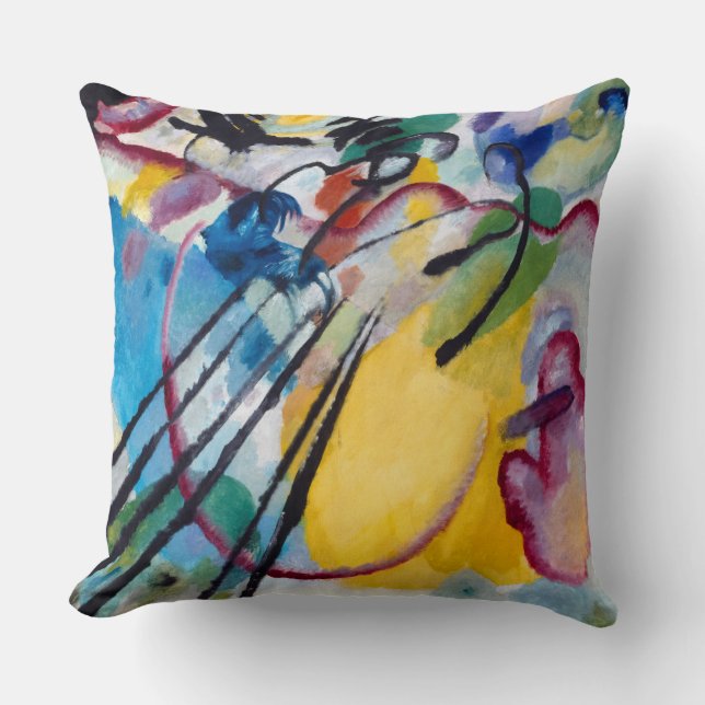 Coussin Improvisation 26, aviron par Wassily Kandinsky (Recto)