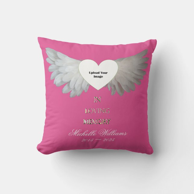 Coussin In Love Memory Angel Wings Pink Gold Ajouter une p (Recto)