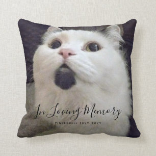 Coussin In Love Memory Cat Photo personnalisée