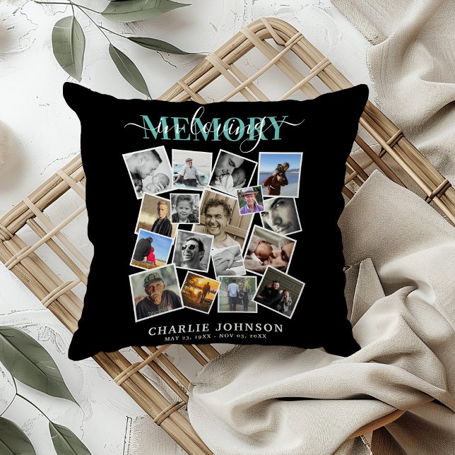 Coussin In Love Memory Photo Collage Memorial (Créateur téléchargé)