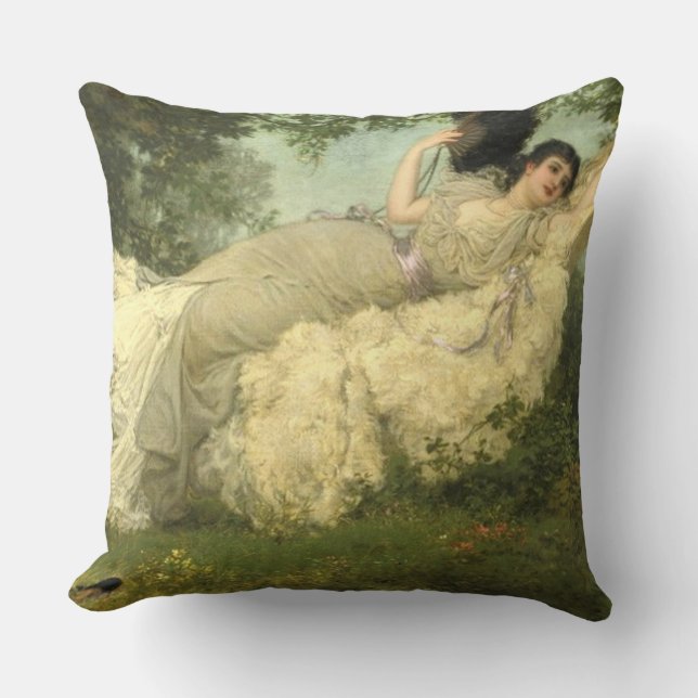 Coussin "In the Hammock" par Jan van Beers (Recto)