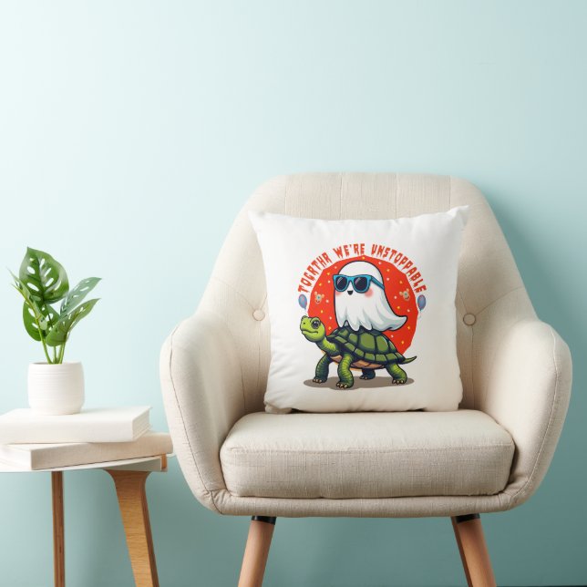 Coussin Inarrêtable Fantôme et Tortue Aventure Design (Chaise)