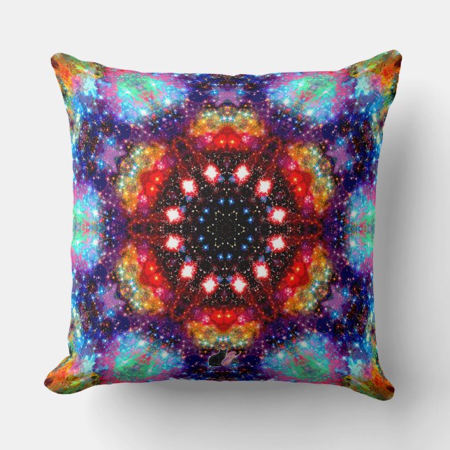 Coussin Incandescence Stellar Kaleid (Recto)