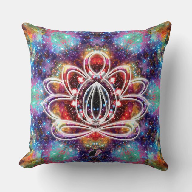 Coussin Incandescence Zen Lotus (Recto)