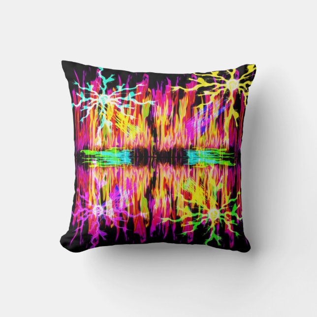 Coussin incendie et étincelles colorées (Recto)
