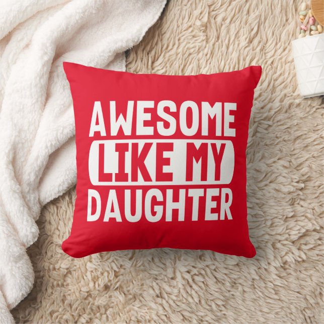 Coussin Incroyable comme ma fille Drôle de papa pour la fê (Couverture)