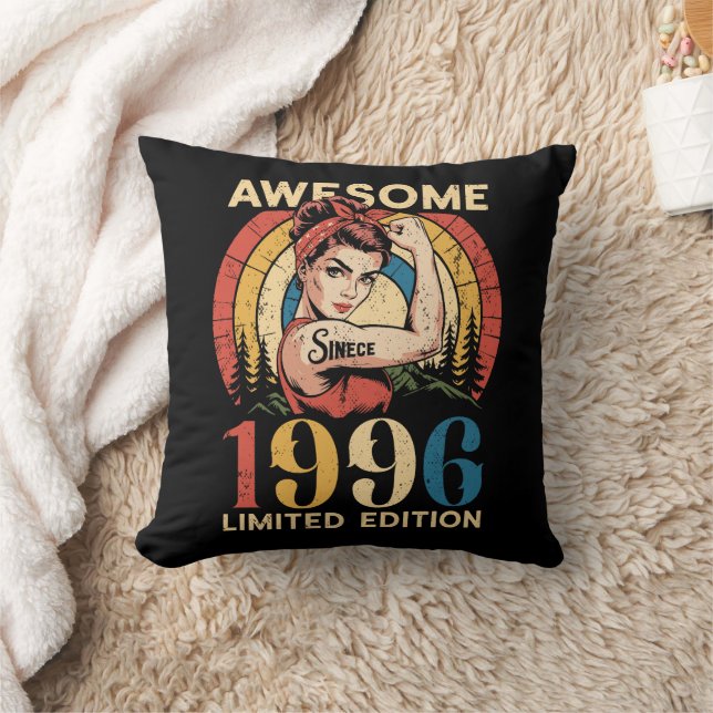 Coussin Incroyable depuis 1996 Rétro 30e anniversaire femm (Couverture)