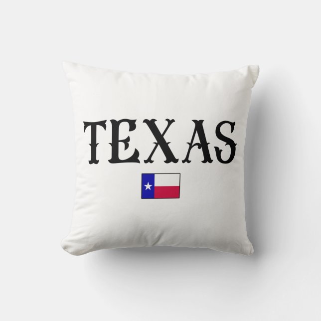 Coussin Indicateur de la carte d'état du Texas USA (Recto)