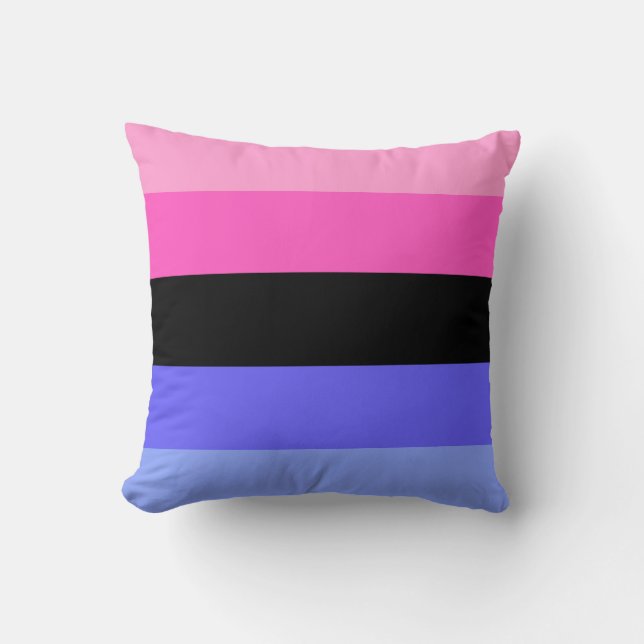 Coussin Indicateur de la fierté omnisexuelle (Recto)