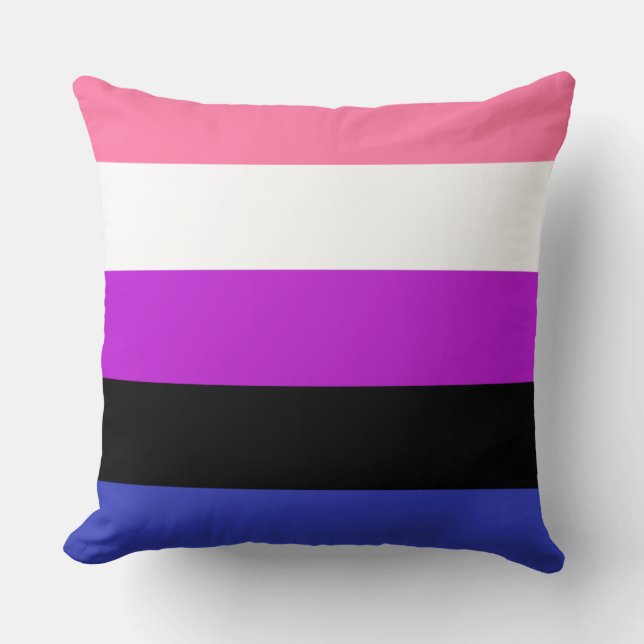 Coussin Indicateur Genderfluide (Recto)