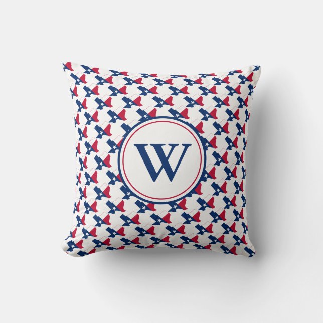 Coussin Indicateur TEXAS Monogramme personnalisé (Recto)