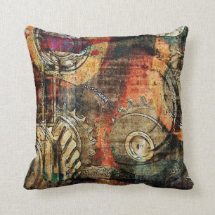 coussin industriel de steampunk