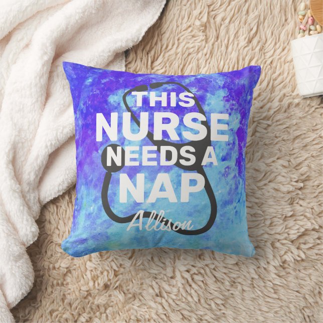 Coussin Infirmière A Besoin D'Un Citation Drôle Nap Monogr (Couverture)