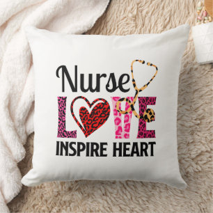 Coussin Infirmière Amour Inspirer Coeur - Motivationnel Pa
