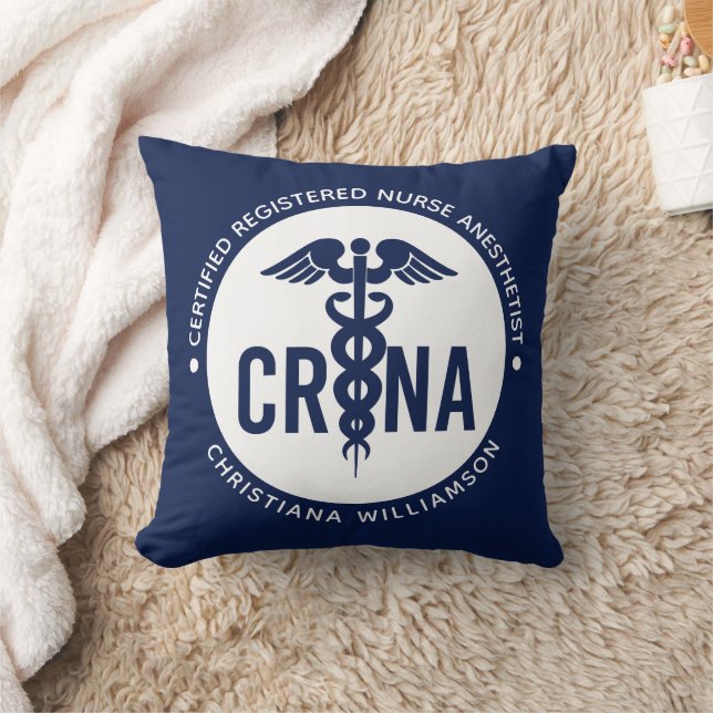 Coussin Infirmière anesthésiste certifiée CRNA personnalis (Couverture)