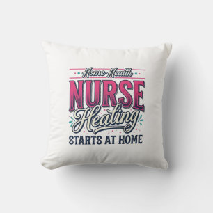 Coussin Infirmière de santé à domicile Le rétablissement c