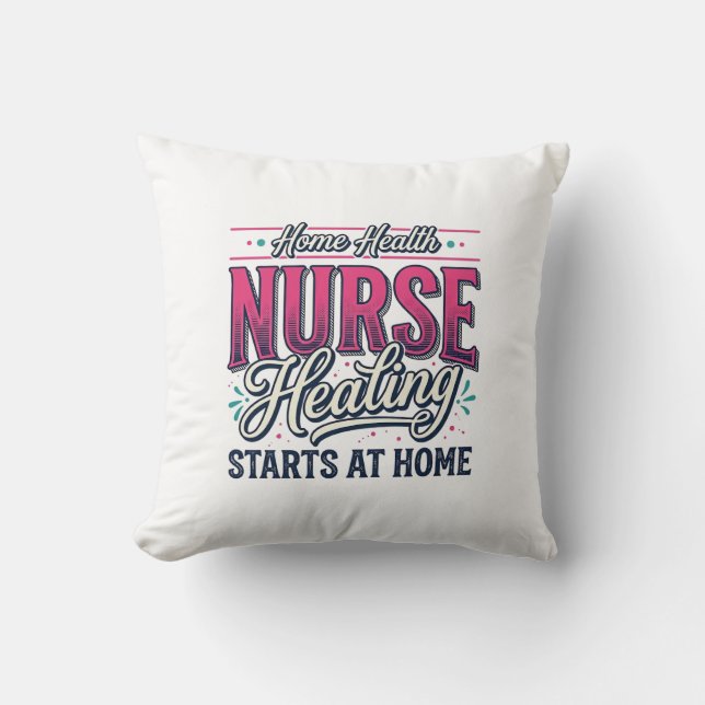 Coussin Infirmière de santé à domicile Le rétablissement c (Recto)
