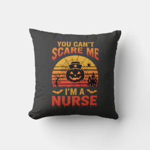 Coussin Infirmière d'Halloween Tu ne peux pas m'effrayer V