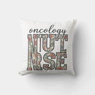 Coussin Infirmière en oncologie Floral Vintage