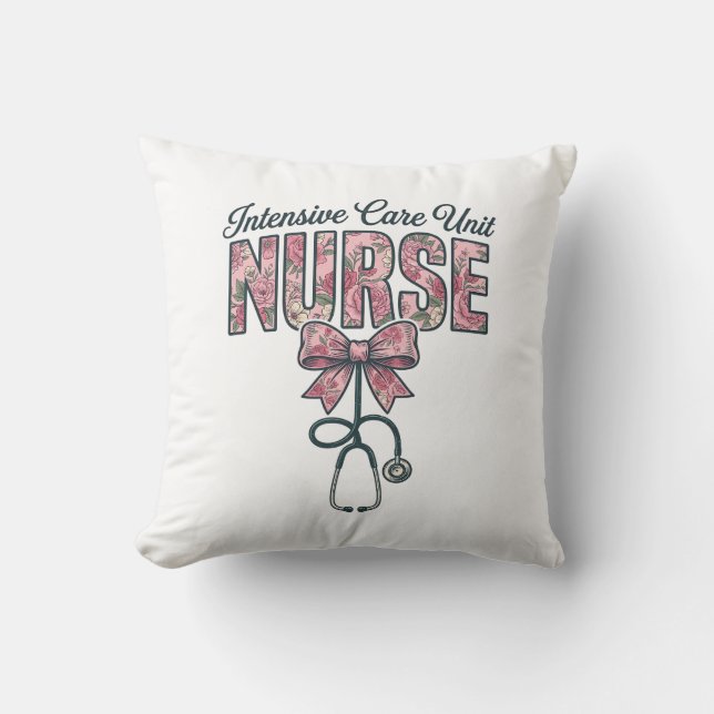 Coussin Infirmière en soins intensifs modèle de chemise à  (Recto)
