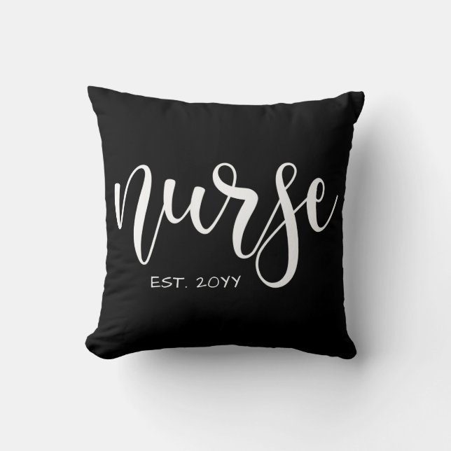 Coussin Infirmière Est Année sur mesure Étudiante Infirmiè (Recto)