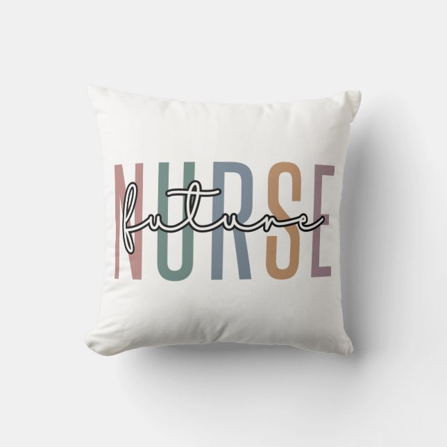 Coussin Infirmière future | Infirmière en cadeaux de forma (Recto)