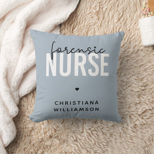 Coussin Infirmière médico-légale | Cadeaux de soins infirm (Couverture)