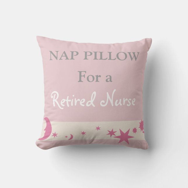 Coussin Infirmière retraitée "coussin de petit somme " (Recto)