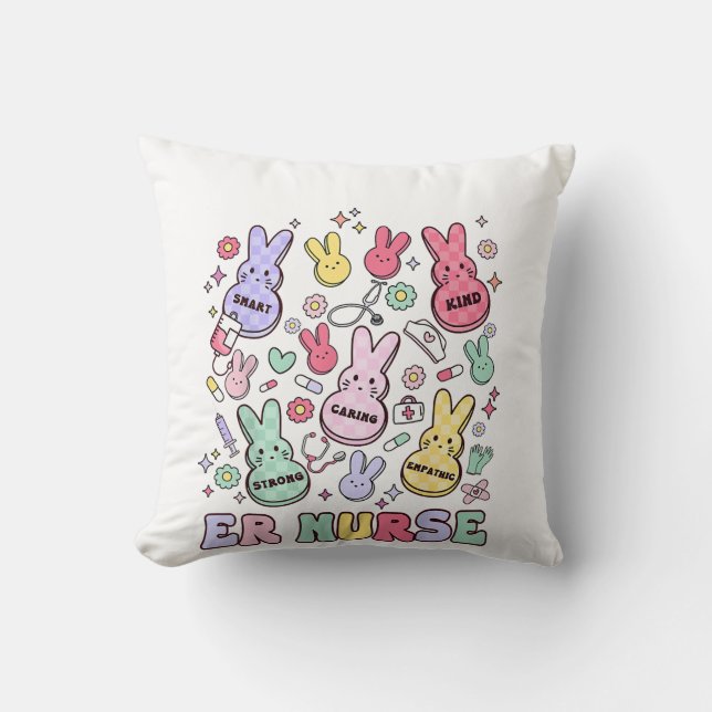 Coussin Infirmière spécialisée du service des urgences de  (Recto)
