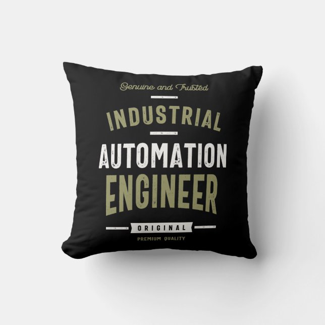 Coussin Ingénieur de l'automatisation industrielle (Recto)