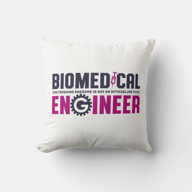 Coussin Ingénieur Geek amusant Génie biomédical Major (Recto)