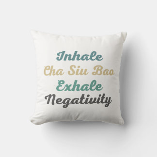 Coussin Inhale Cha Siu Bao Exhale Négativité Jeter Oreille